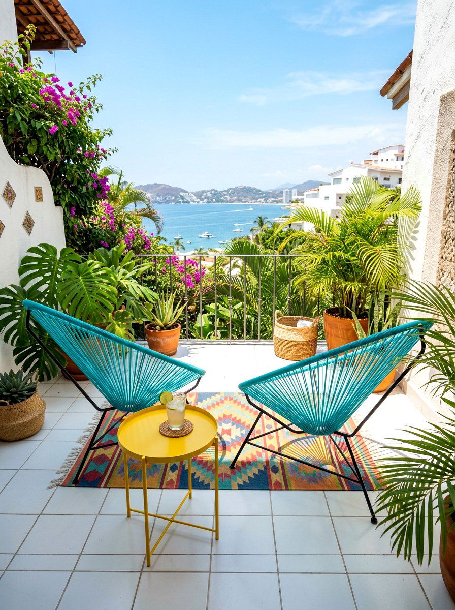 Acapulco Lounge Chairs - 30 small space outdoor furniture ideas