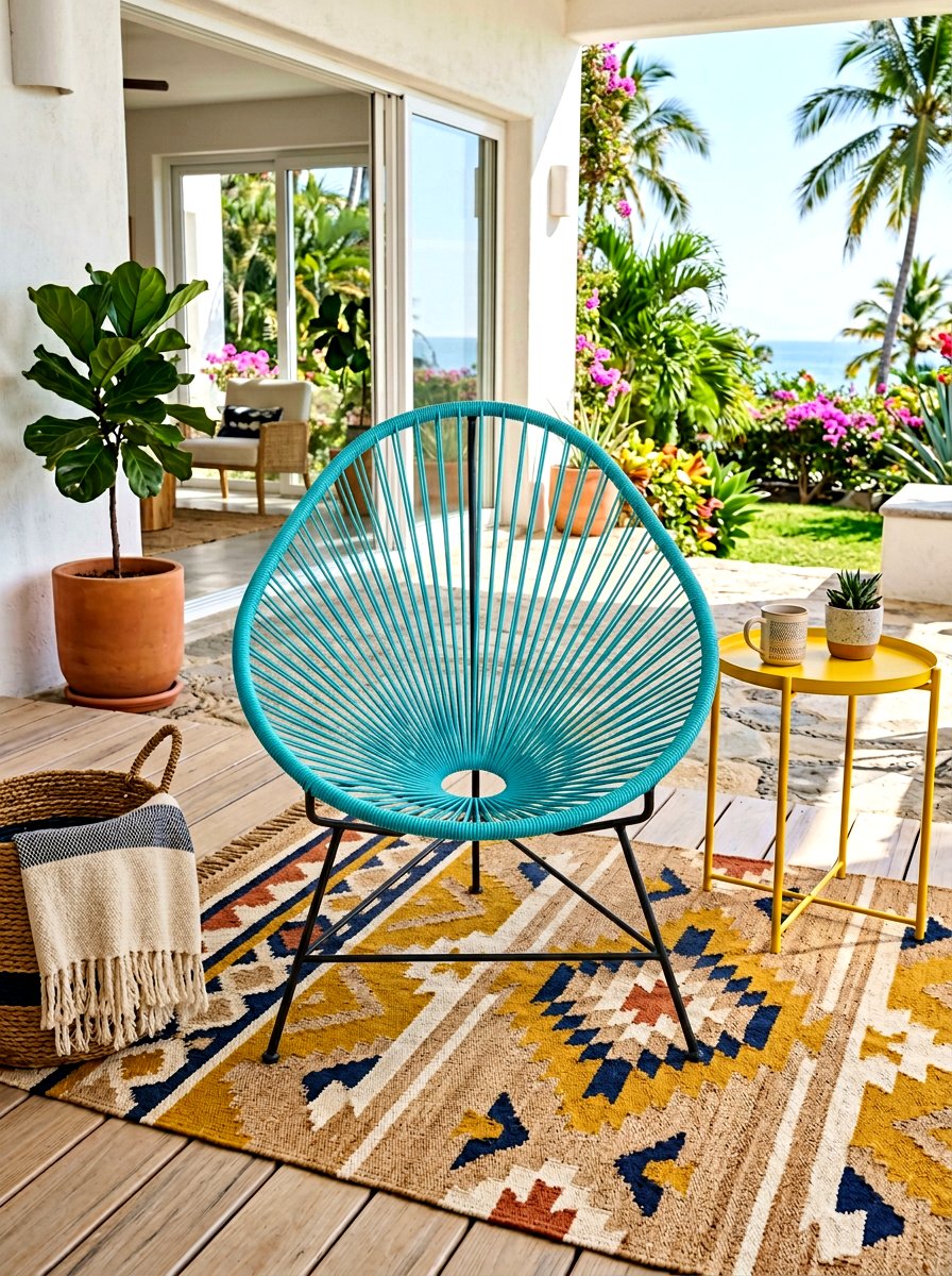 Acapulco lounge chair - 30 boho outdoor furniture ideas