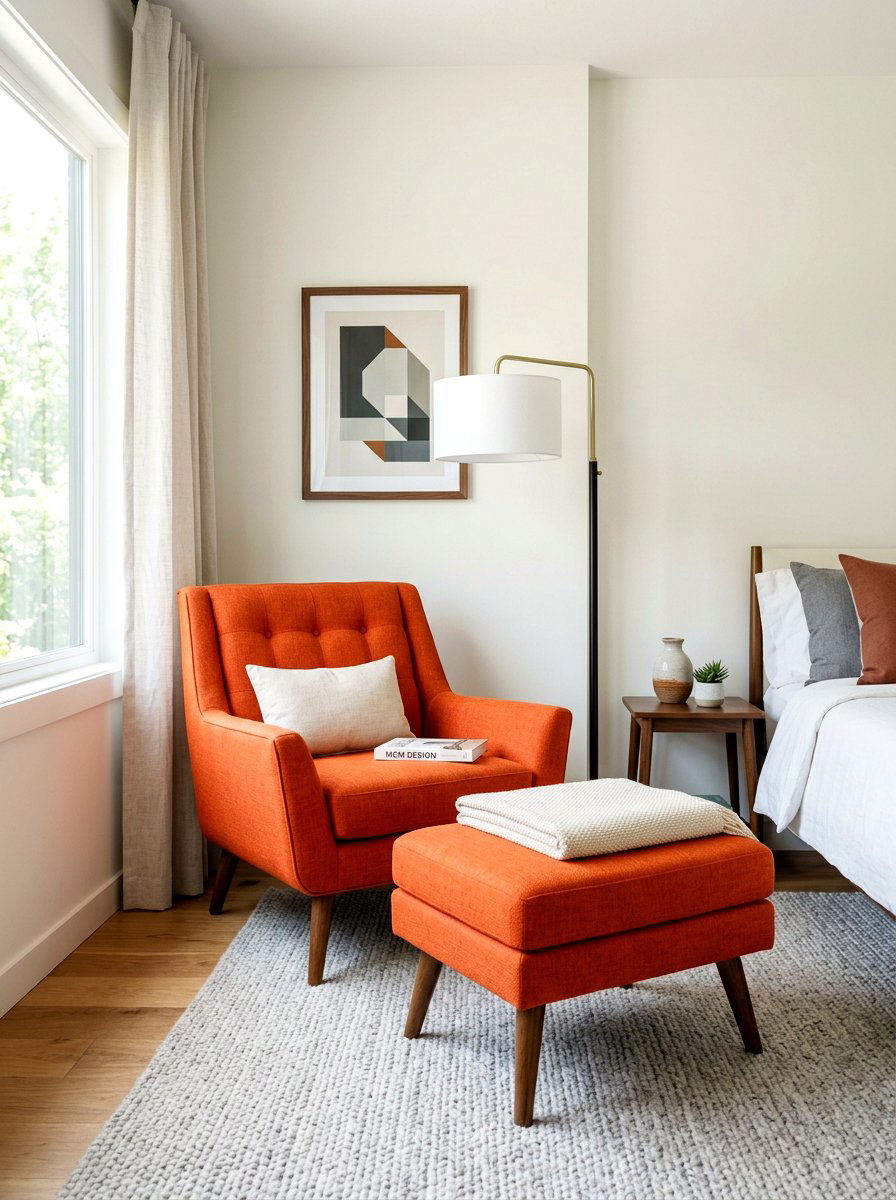 Accent Chair - 30 guest room reading corner ideas