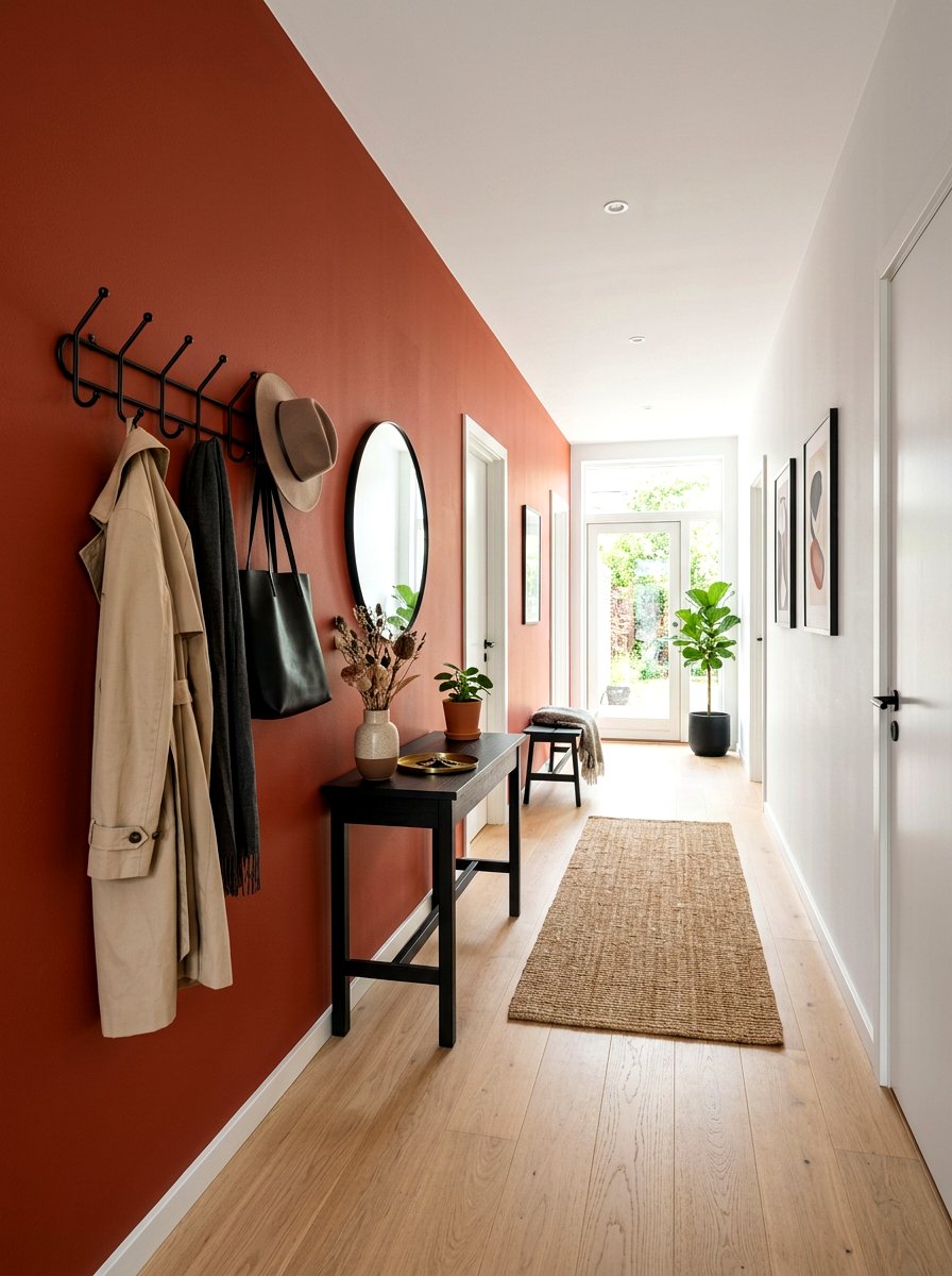Accent Wall - 30 hallway wall decor ideas