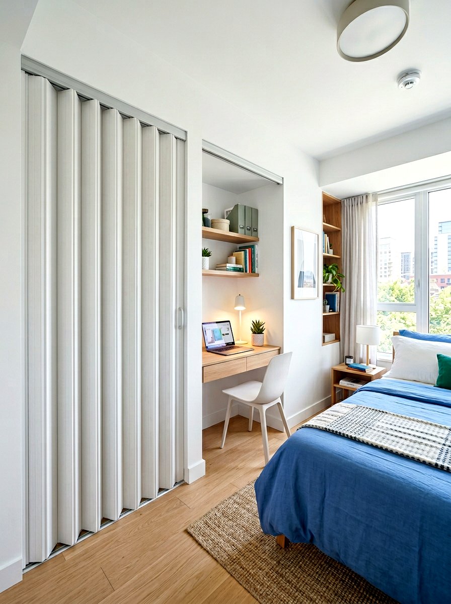 Accordion closet doors - 30 bedroom closet door ideas