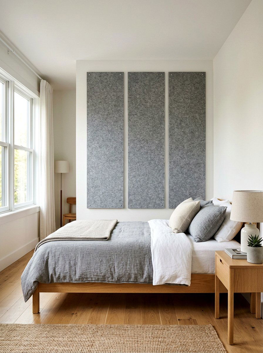 Acoustic Fabric Wall Panels - 30 low stimulation bedroom decor ideas