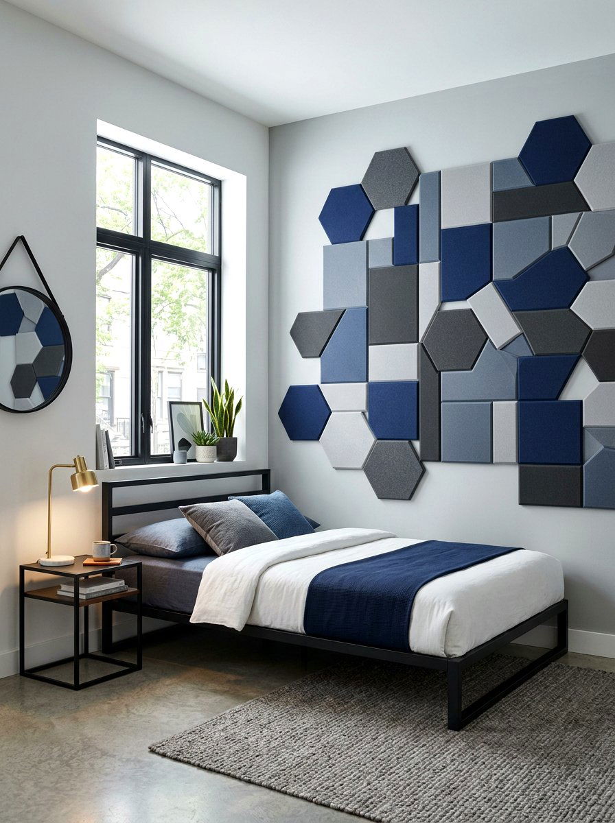 Acoustic Foam Tile - 30 acoustic bedroom ideas