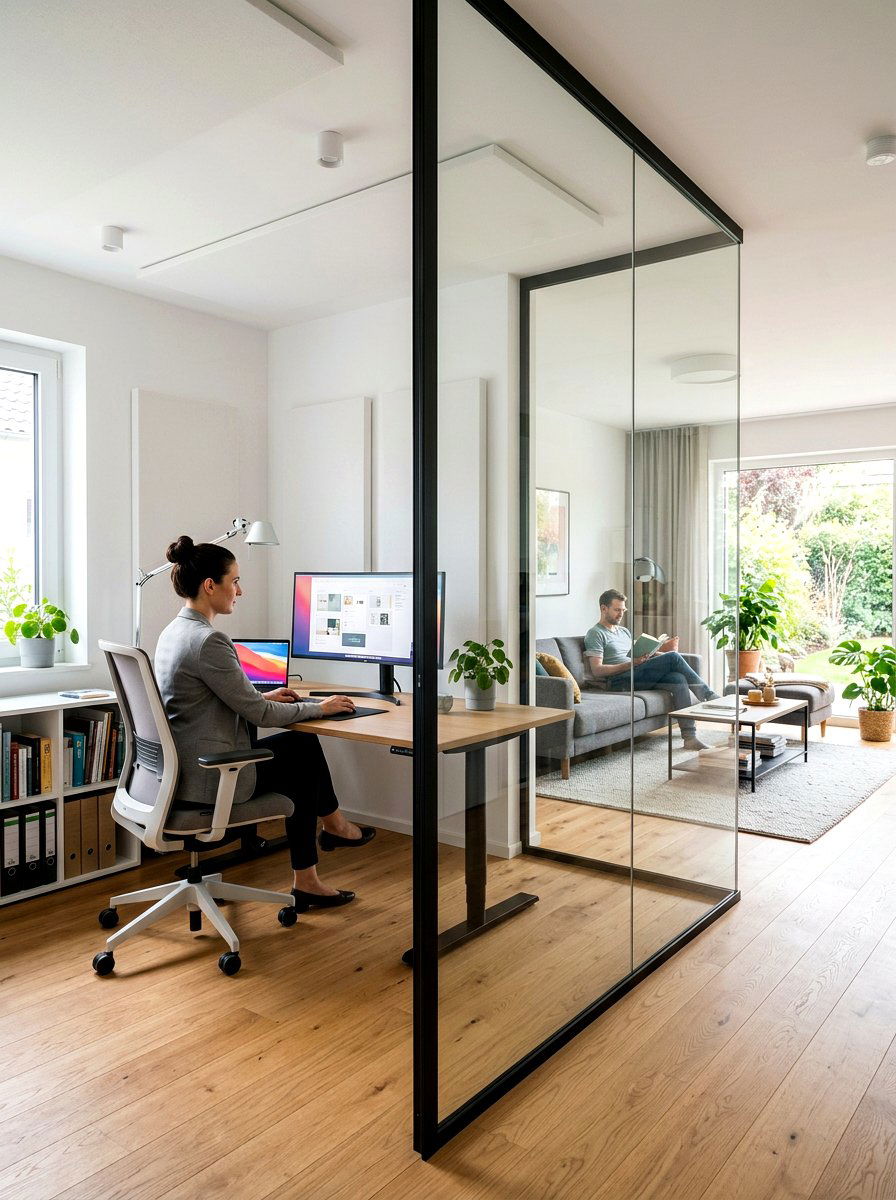 Acoustic Glass Partition - 30 sound dampening office ideas