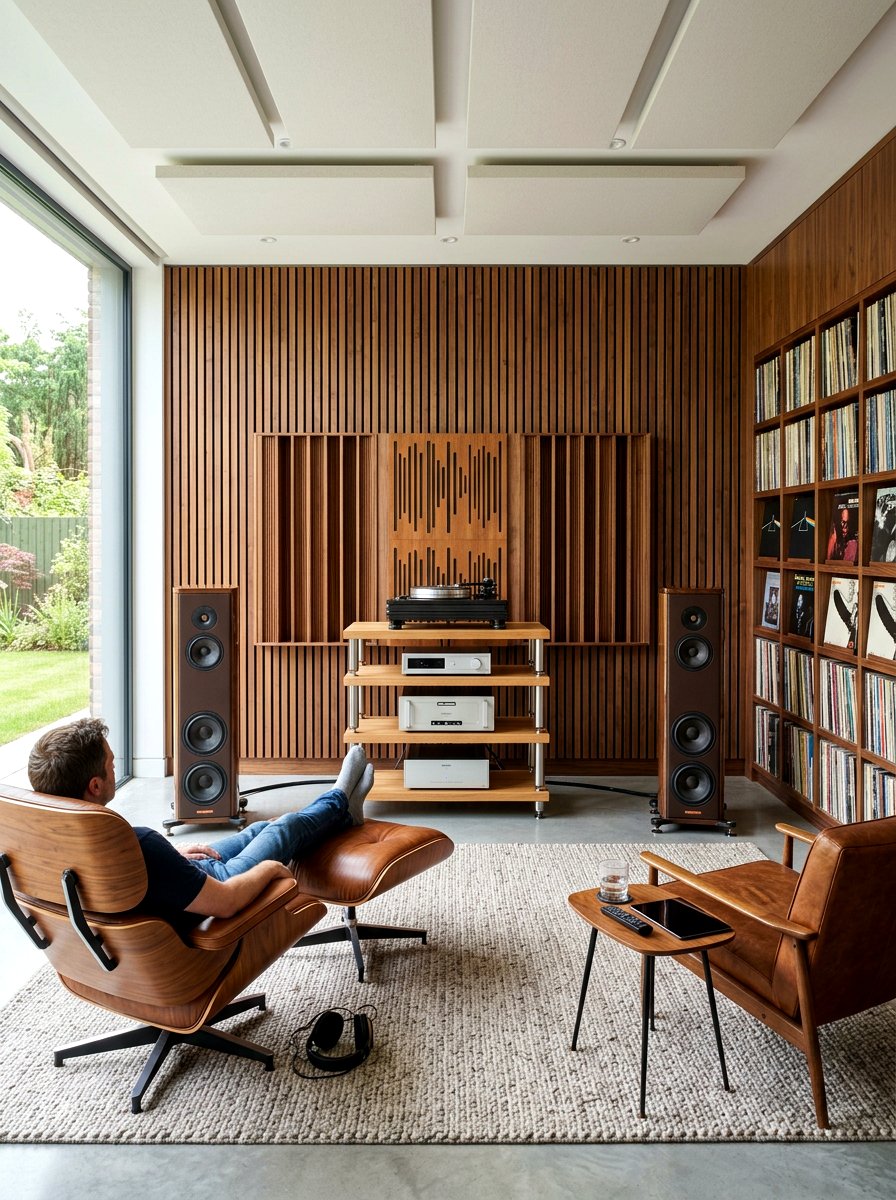 Acoustic Listening Room Design - 30 home entertaining room ideas