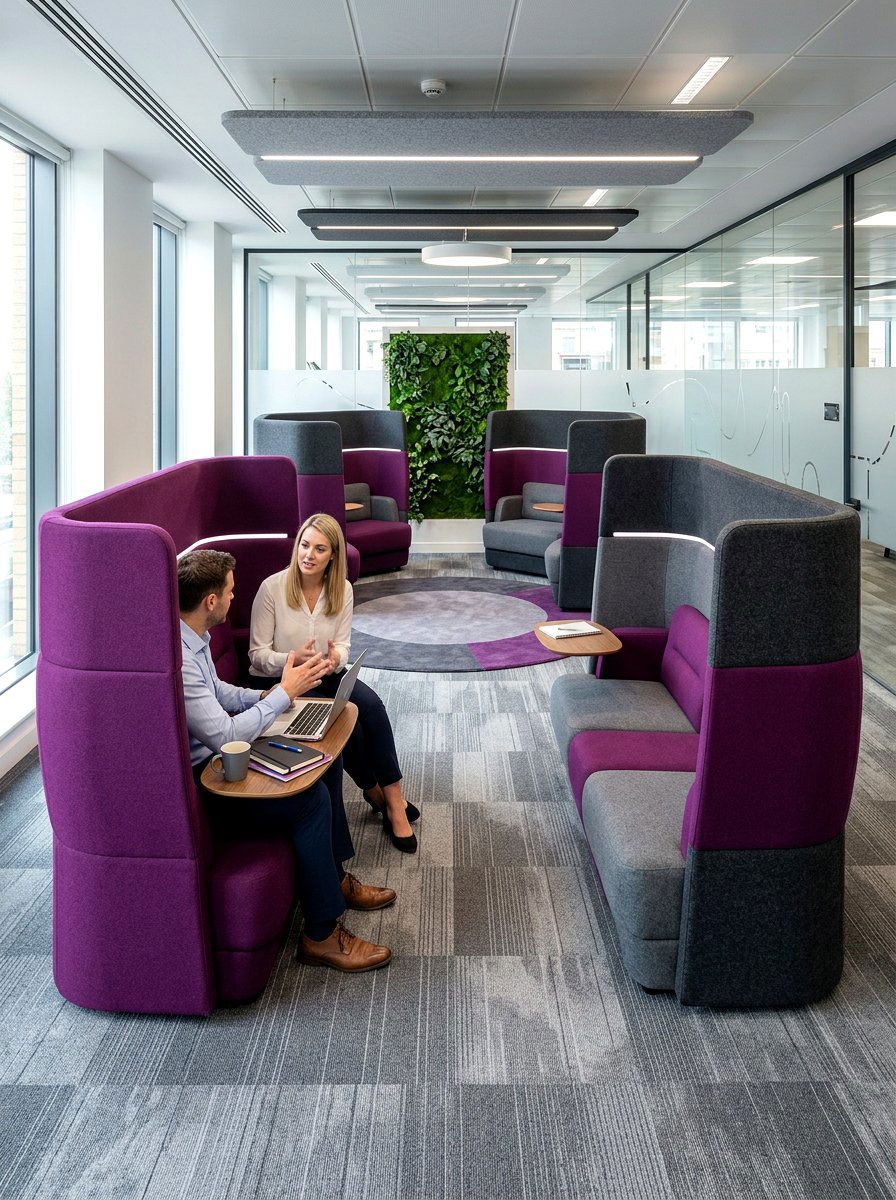 Acoustic Seating Pods - 30 acoustic office decor ideas
