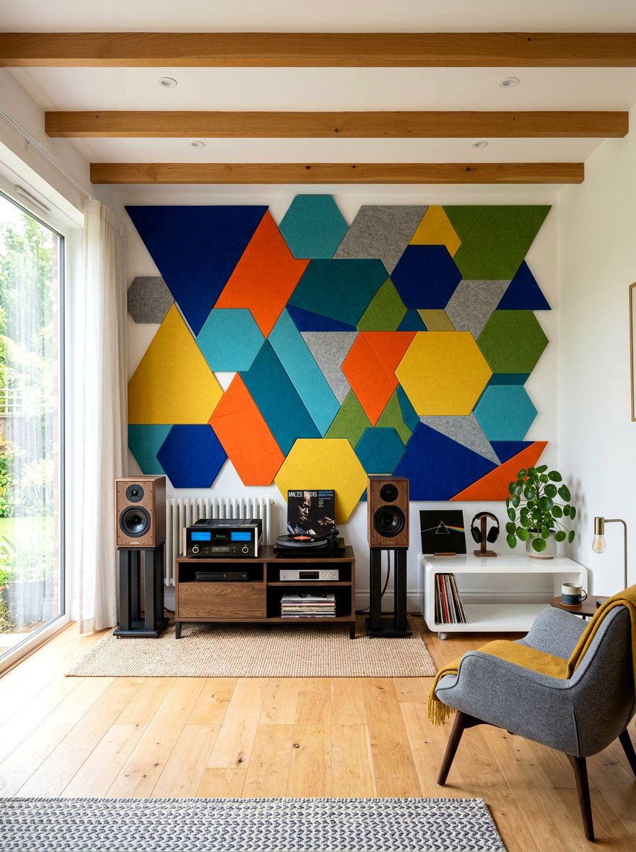 Acoustic Wall Music Room - 30 listening lounge ideas