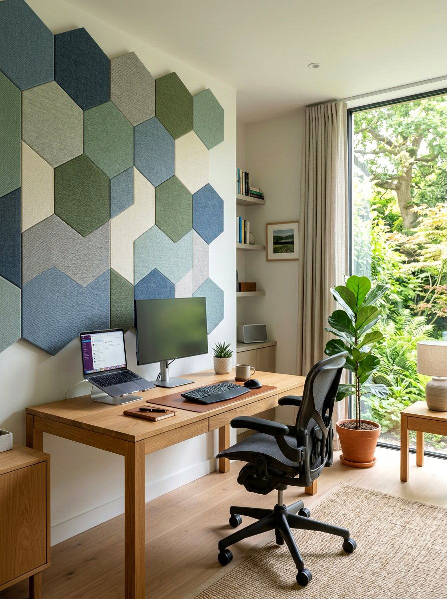 Acoustic Wall Panel - 30 invisible wellness home ideas