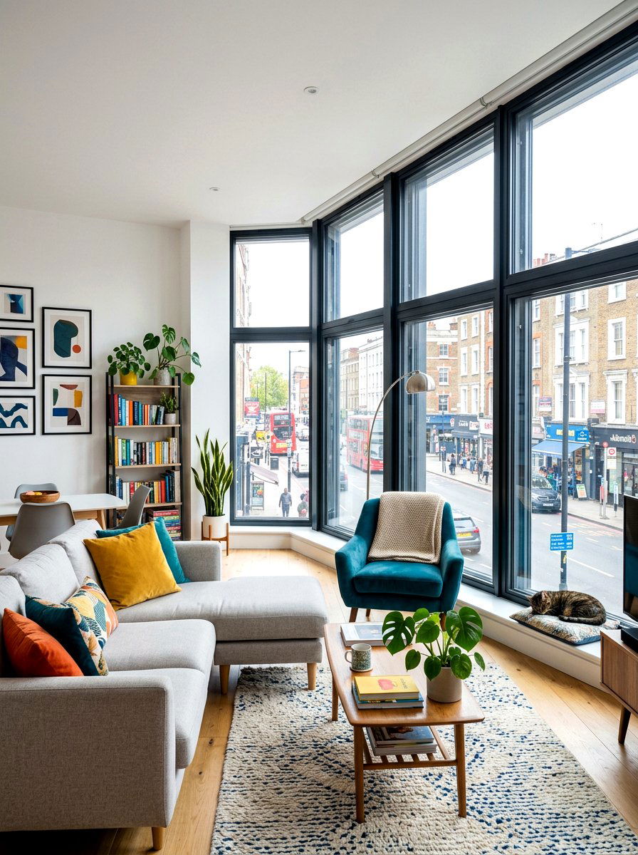 Acoustic window inserts - 30 acoustic living room ideas