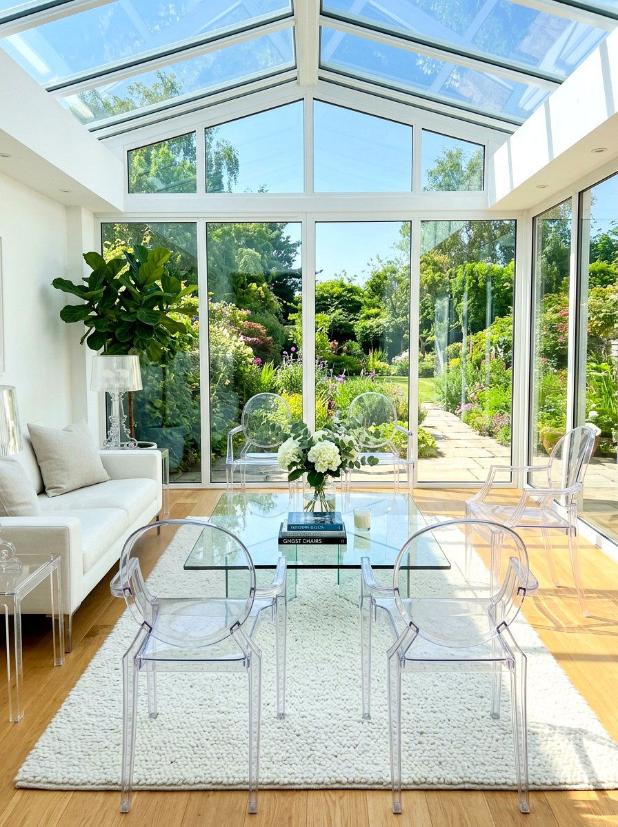 Acrylic And Glass Sunroom Furniture - 30 sun filled sitting room ideas