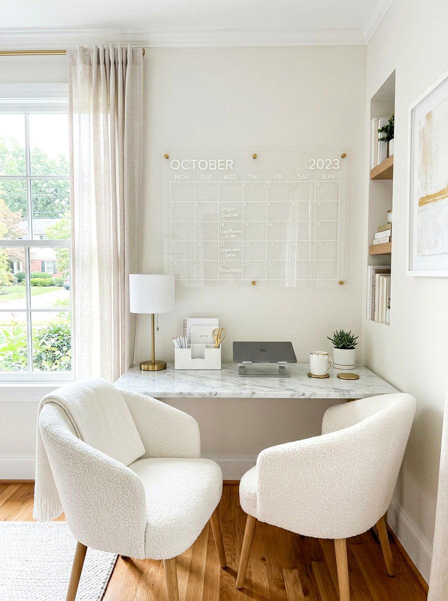 Acrylic Calendar Wall - 30 study wall ideas