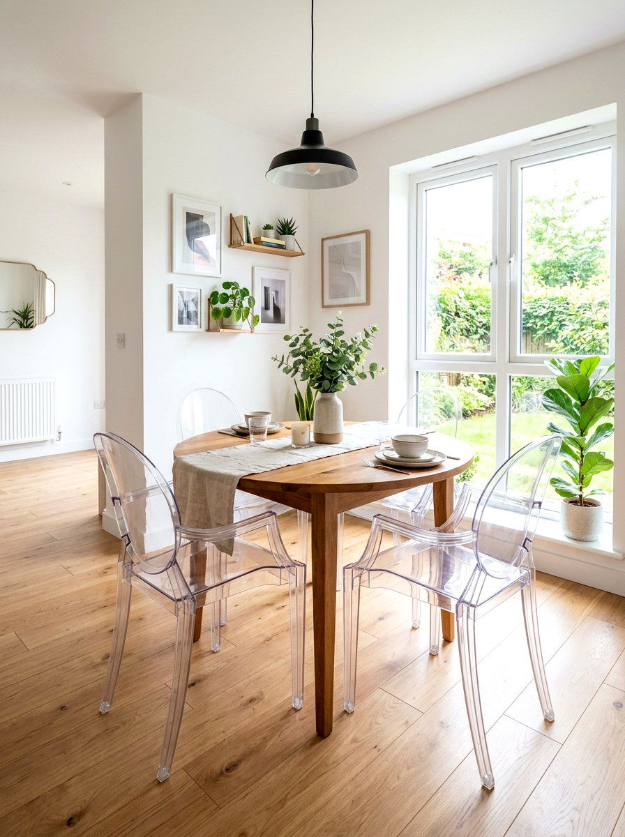 Acrylic Ghost Chairs - 30 reflective decor ideas