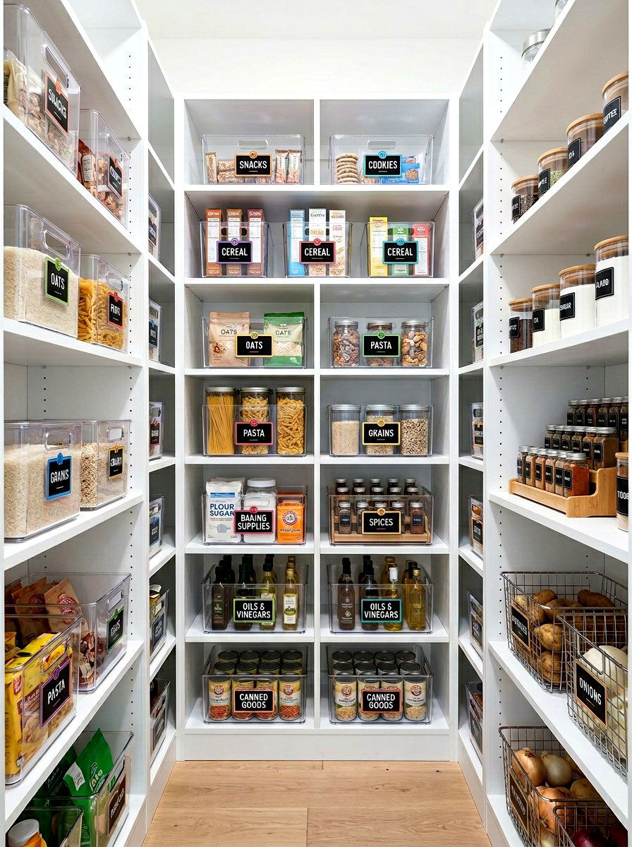 Acrylic Label Holders - 30 pantry label ideas