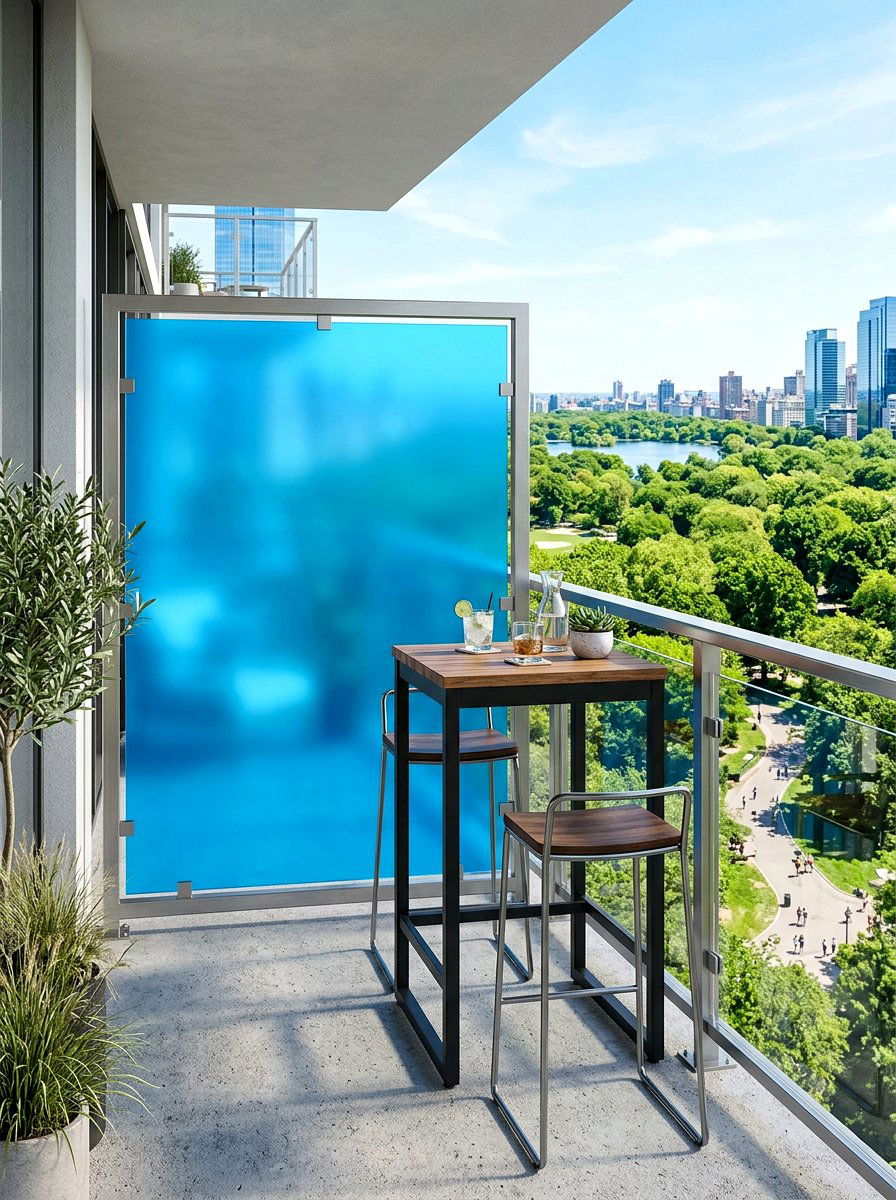 Acrylic Privacy Panel - 30 decorative privacy screen ideas