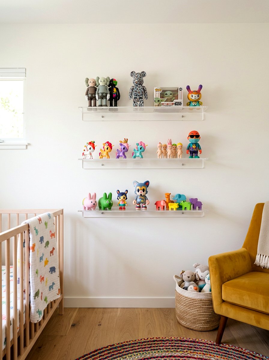 Acrylic Shelf Display - 30 toy rotation storage ideas
