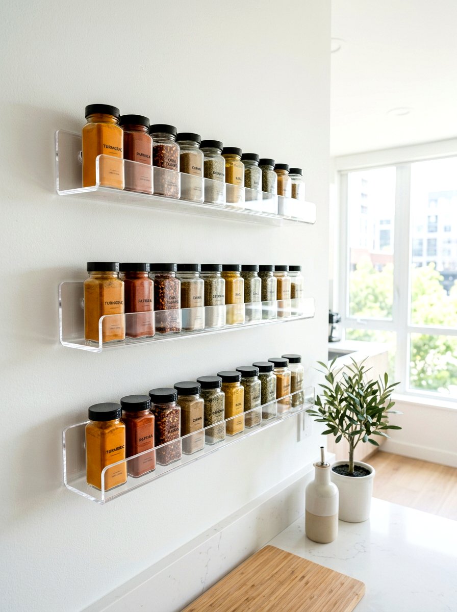 Acrylic Spice Rack - 30 spice rack ideas