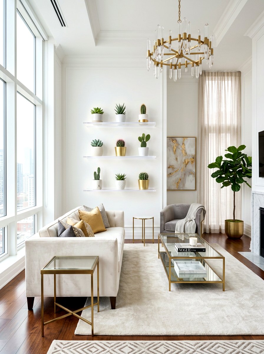 Acrylic Transparent Shelf - 30 cactus shelf ideas