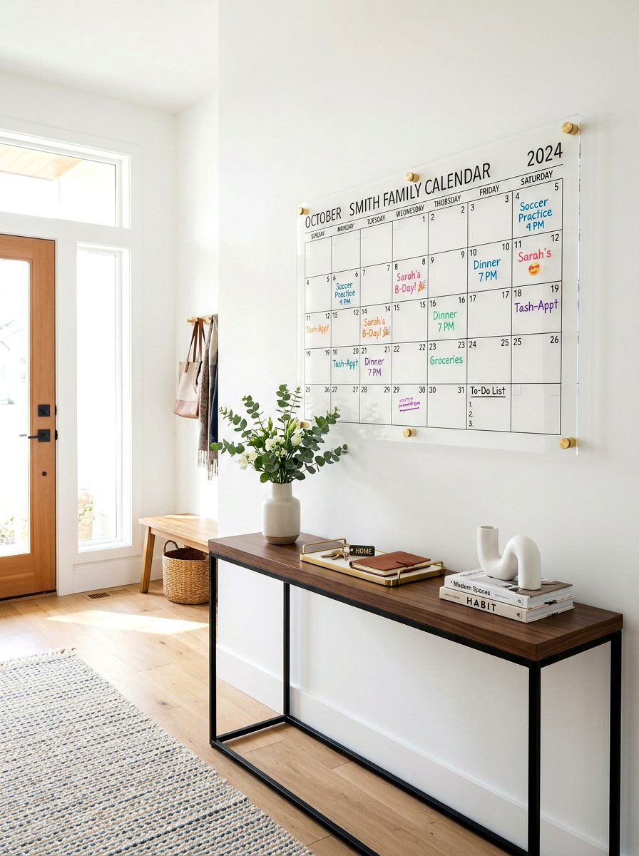 Acrylic Wall Calendar - 30 family calendar wall ideas