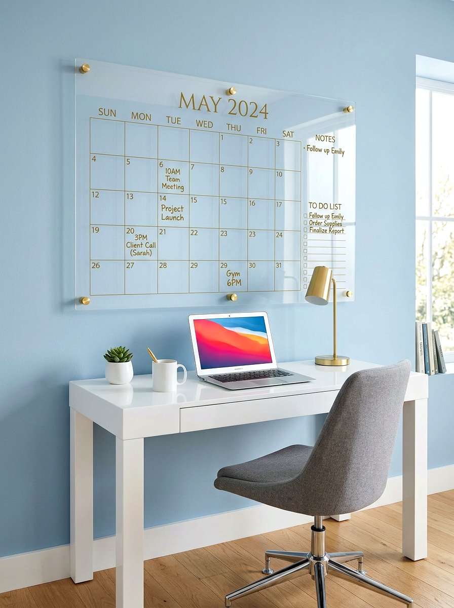 Acrylic Wall Calendar - 30 command center ideas