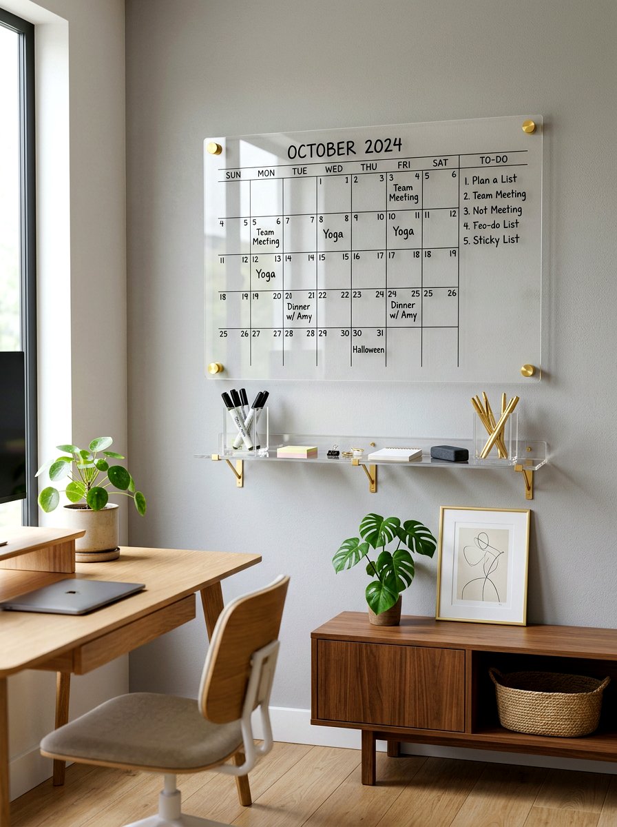 Acrylic Wall Command Center - 30 command center wall ideas