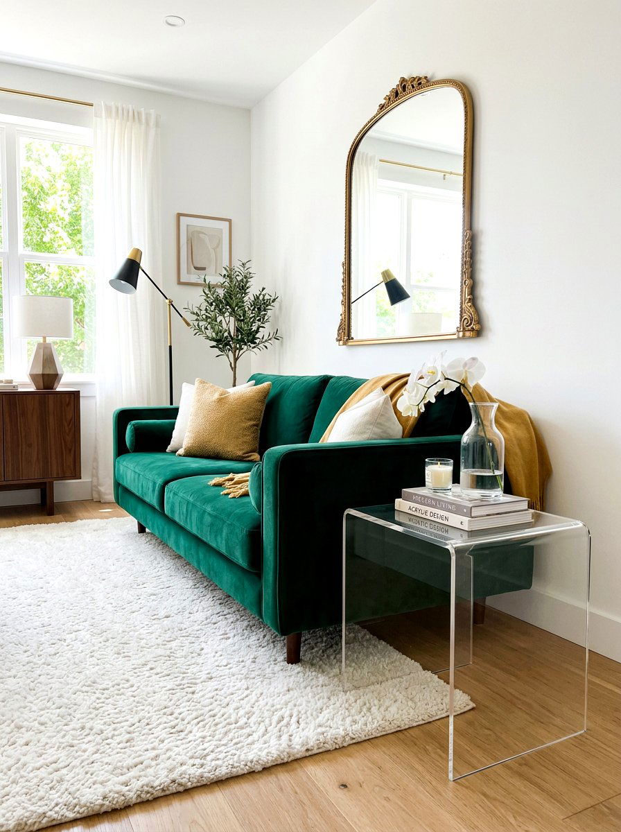 Acrylic Waterfall Side Table - 30 waterfall side table ideas