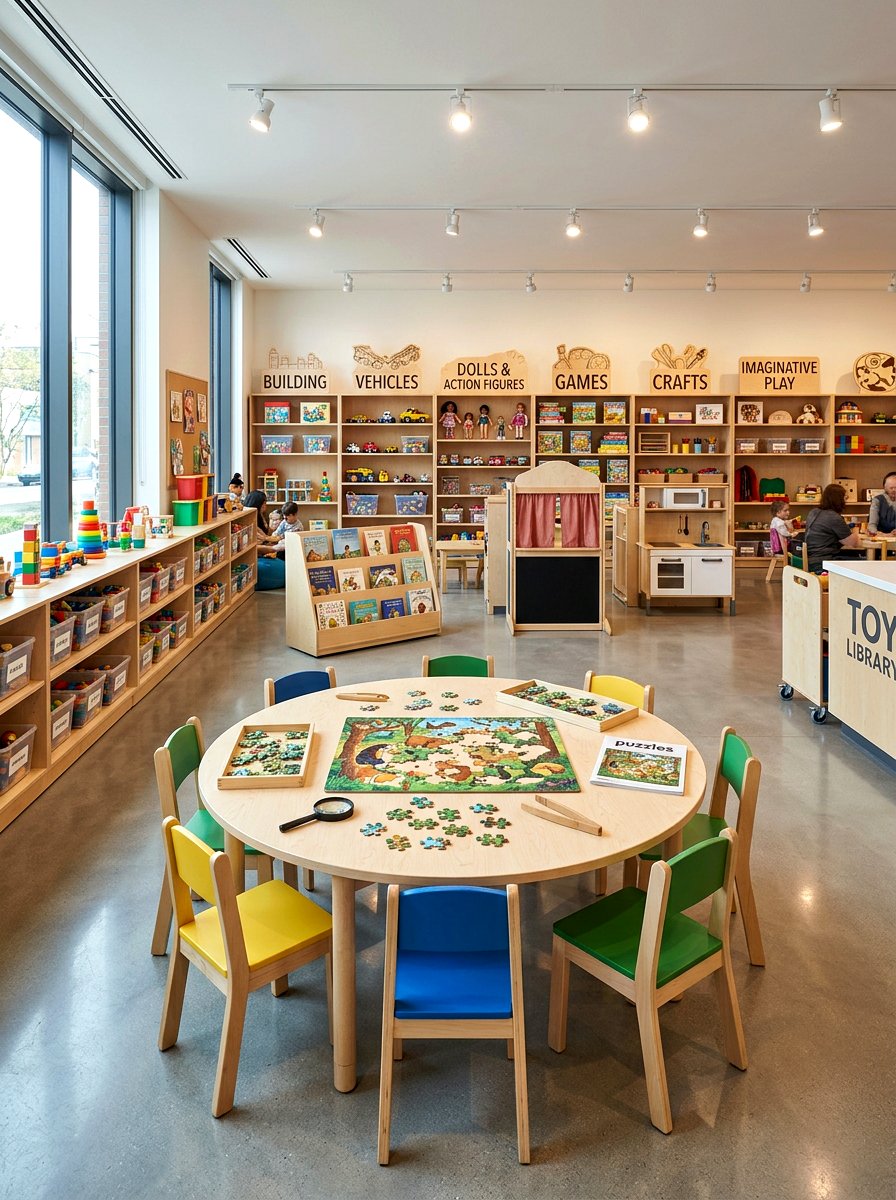 Activity Table - 30 toy library playroom ideas