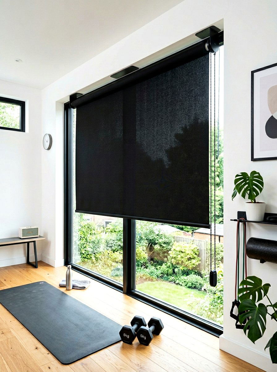 Adhesive Roller Blind - 30 no drill curtain ideas