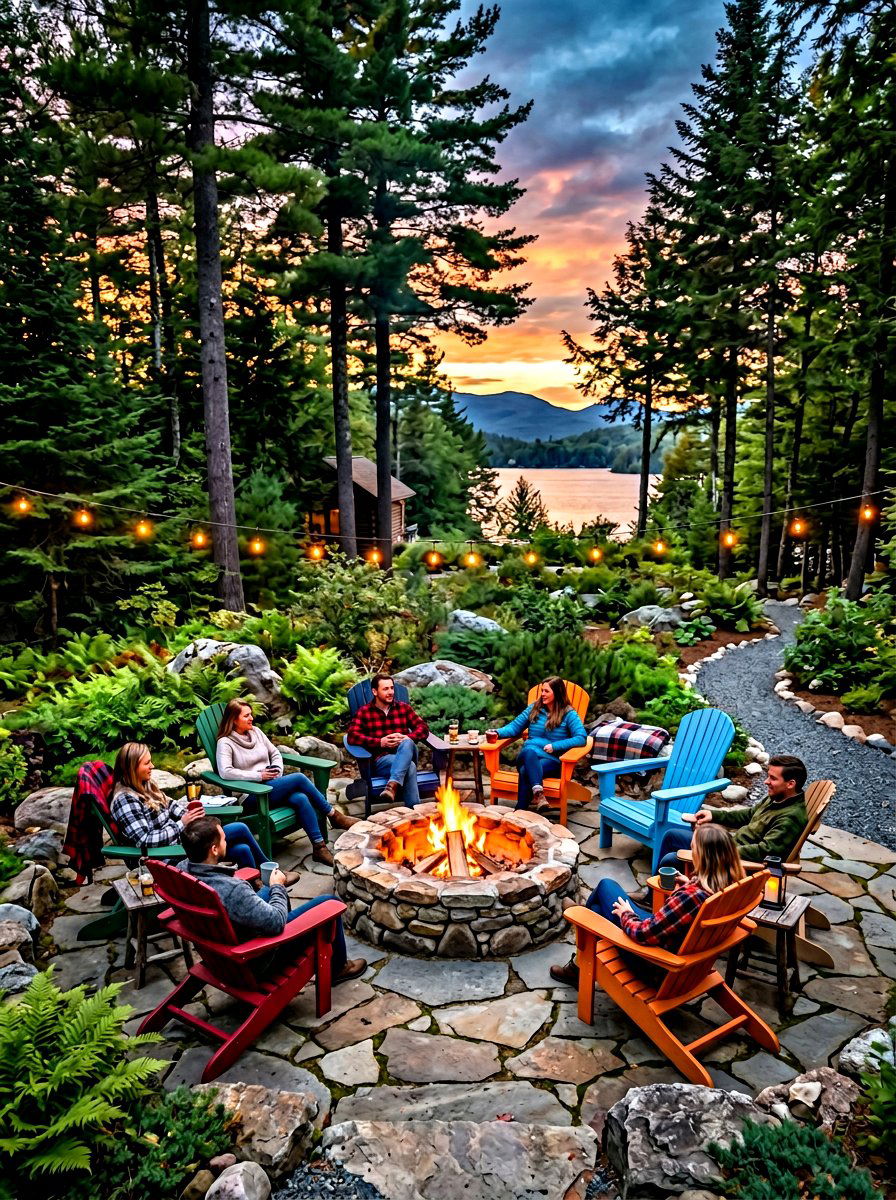 Adirondack Chair Group - 30 poolside furniture ideas