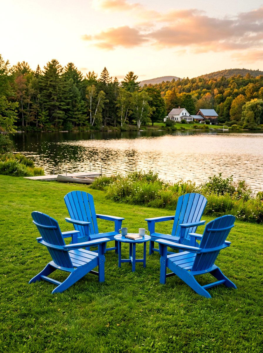 Adirondack Chair Set - 30 backyard furniture ideas