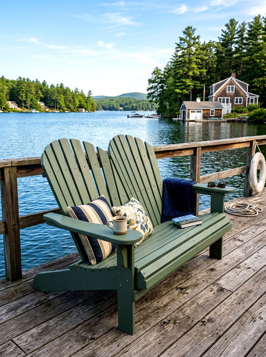 Adirondack Garden Bench - 30 garden bench ideas