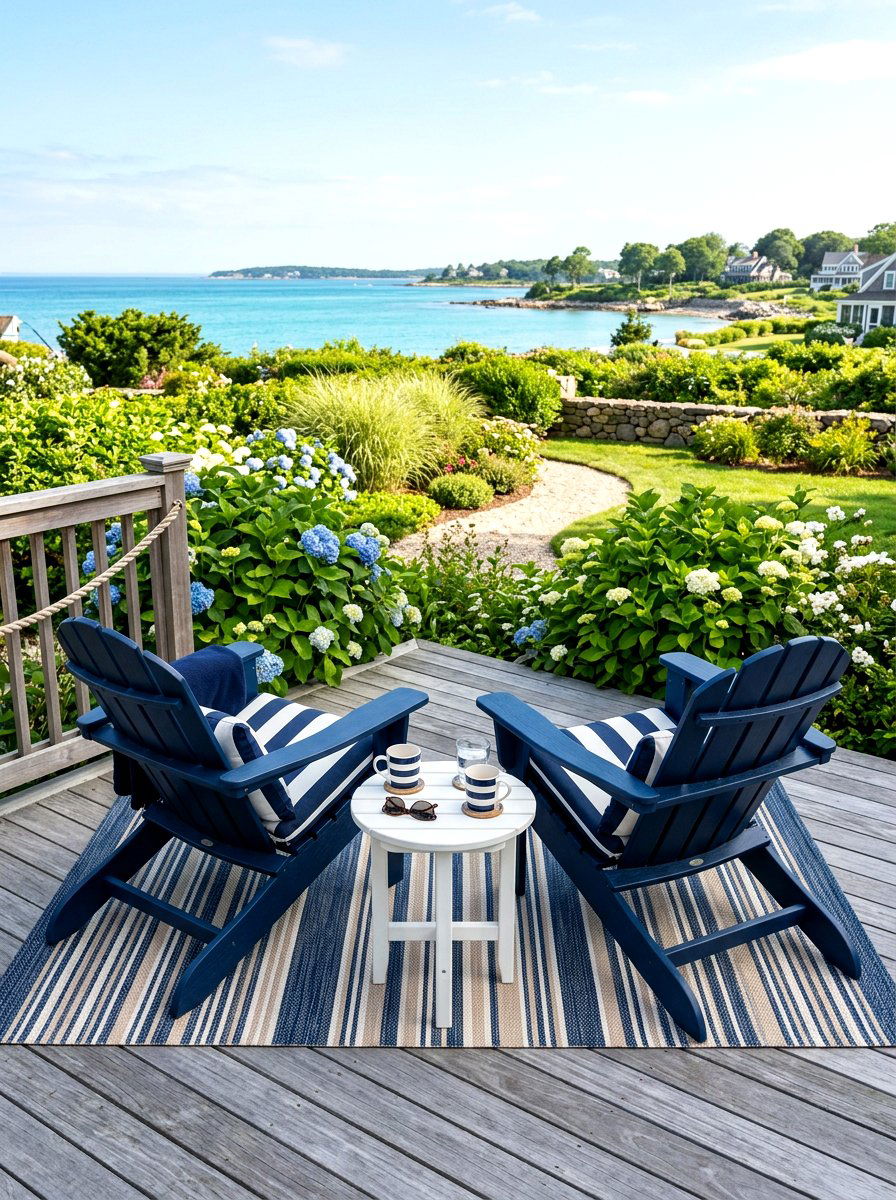Adirondack chair set - 30 porch corner decor ideas