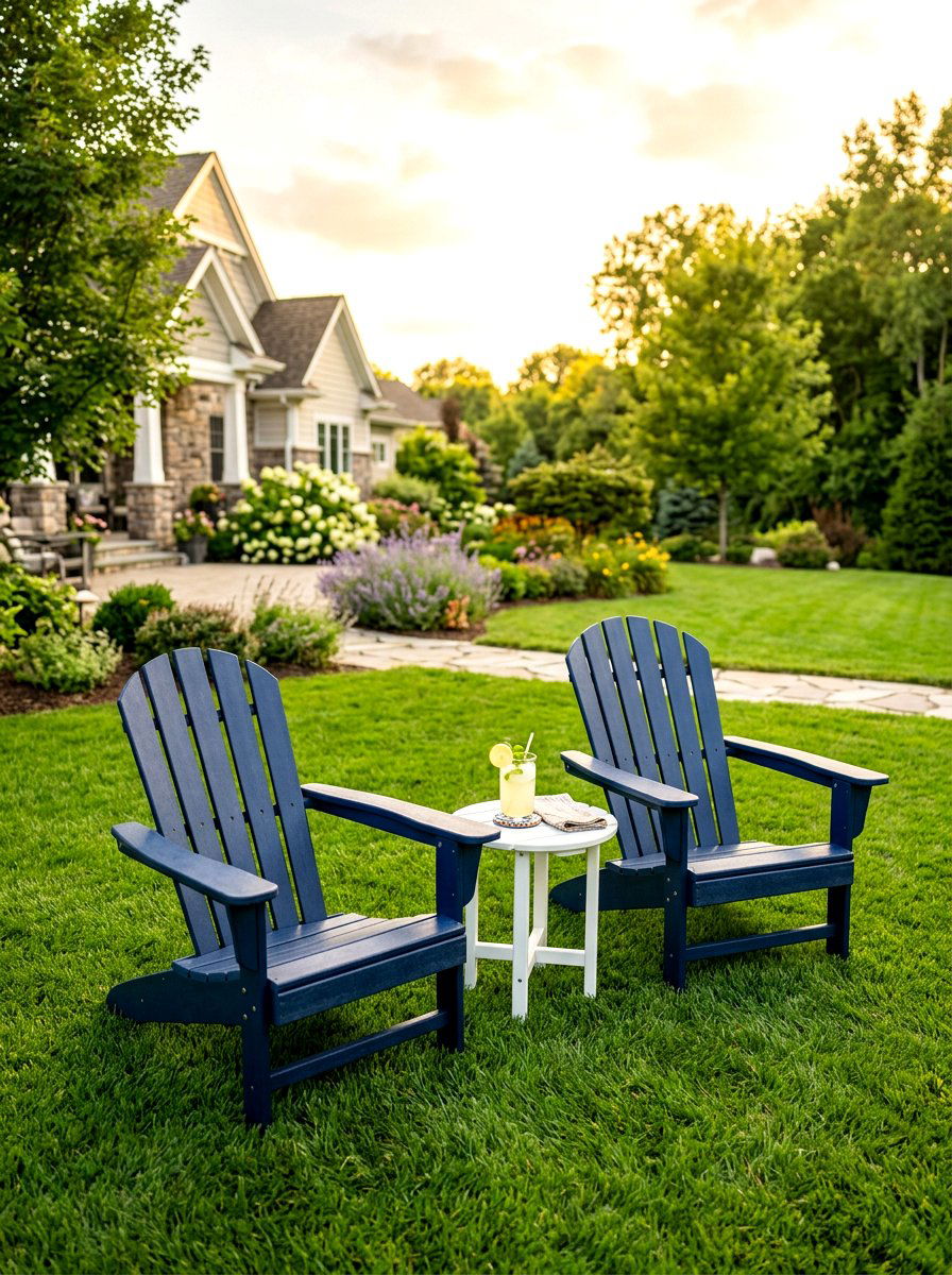 Adirondack chairs - 30 front yard seating ideas