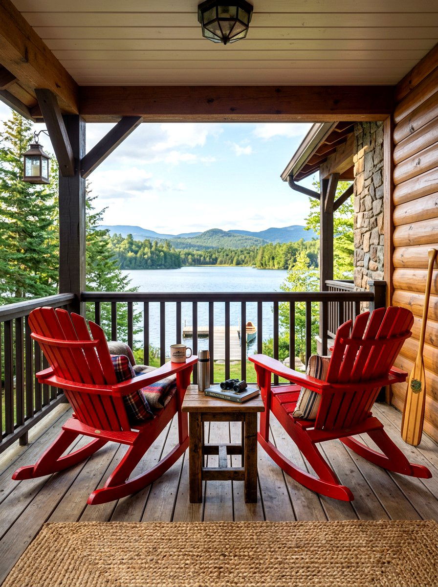 Adirondack style porch rockers - 30 porch rocking chair styling ideas