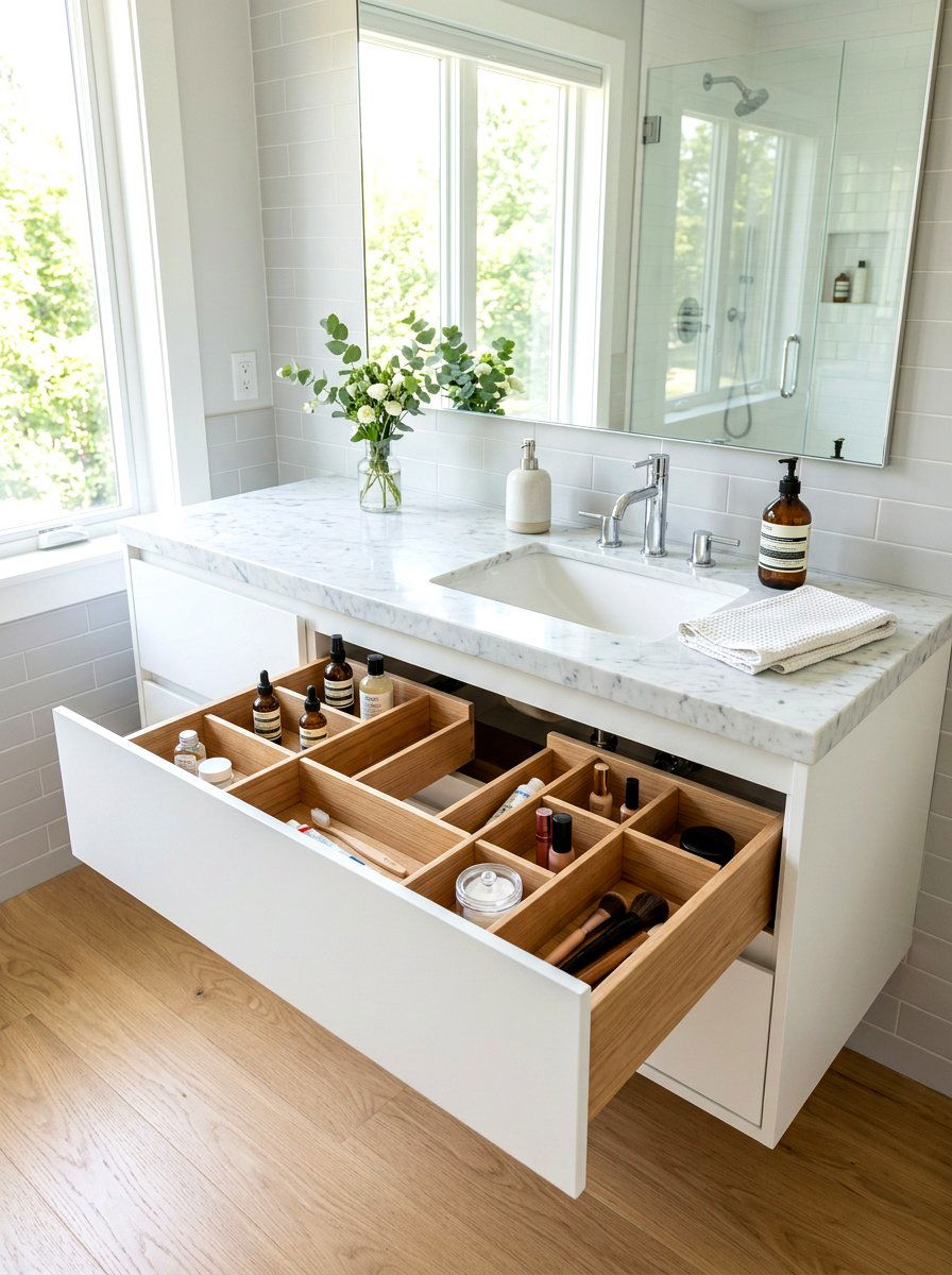Adjustable Bathroom Drawer Dividers - 30 bathroom drawer inserts ideas