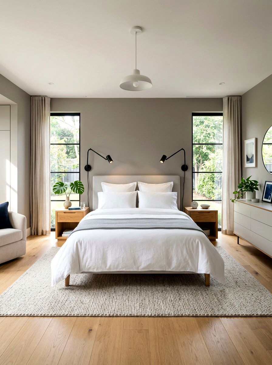 Adjustable Bedside Reading Lights - 30 ambient lighting bedroom ideas