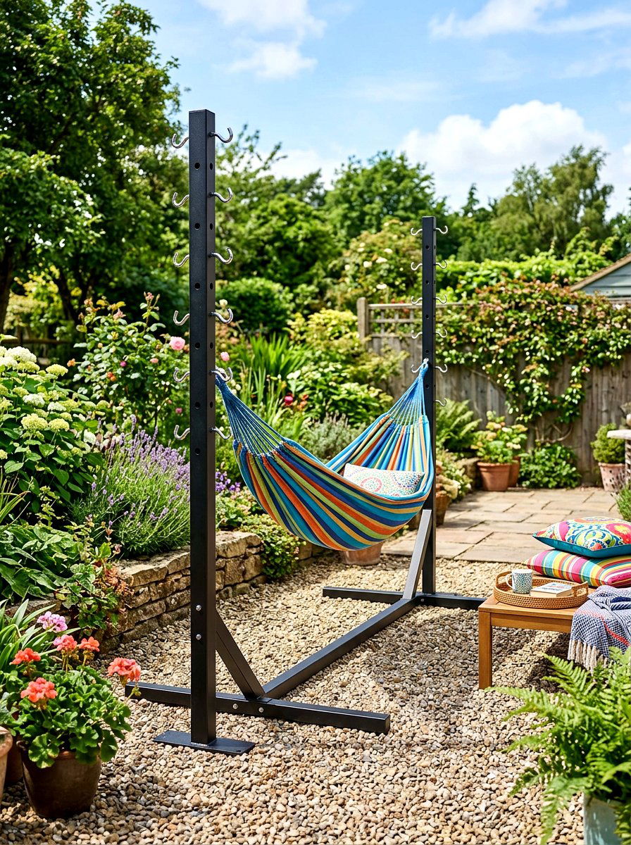 Adjustable Hammock Stand - 30 hammock stand garden ideas