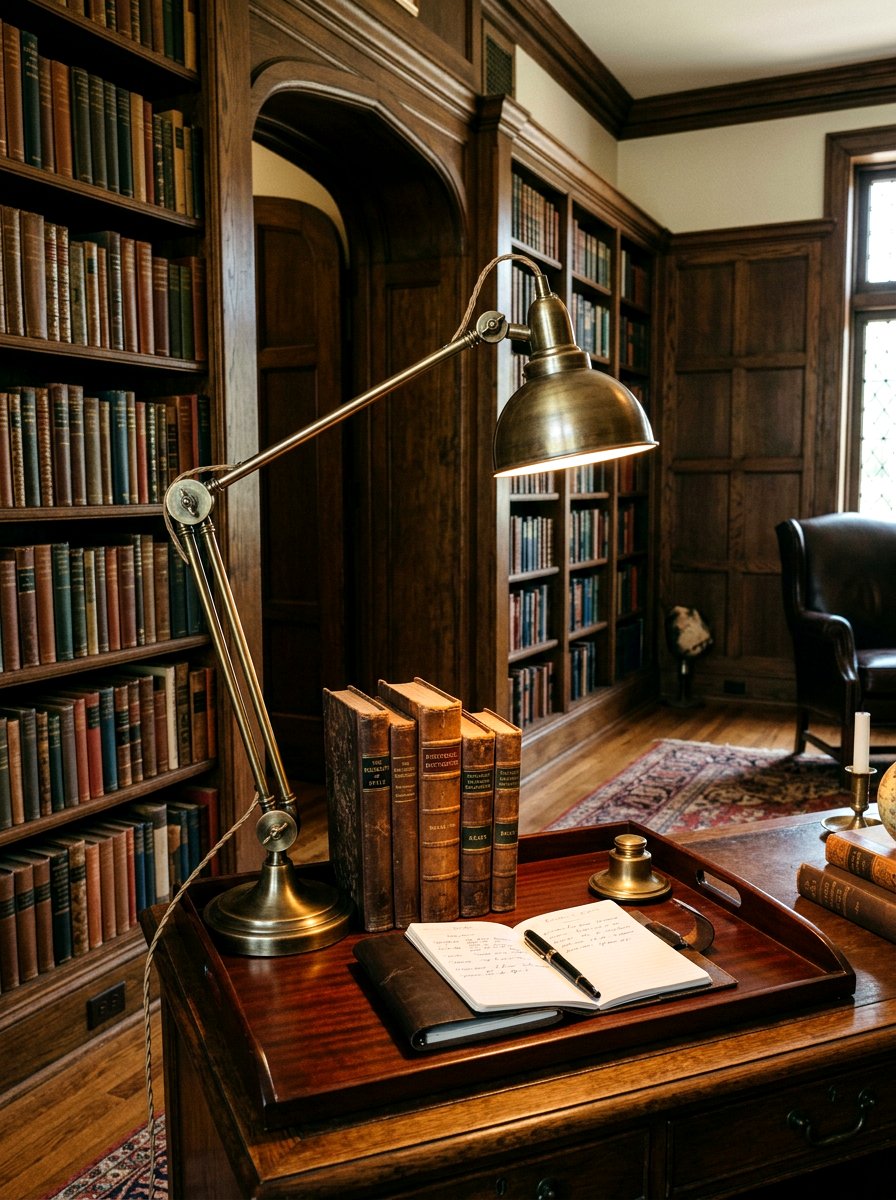 Adjustable Pharmacy Lamp - 30 console table lamp ideas