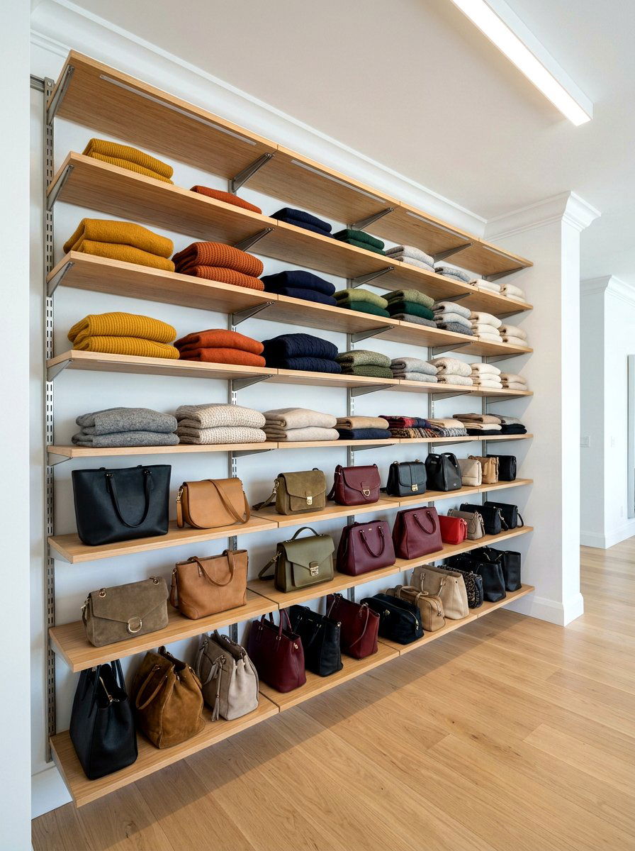 Adjustable Shelving System - 30 closet organization ideas
