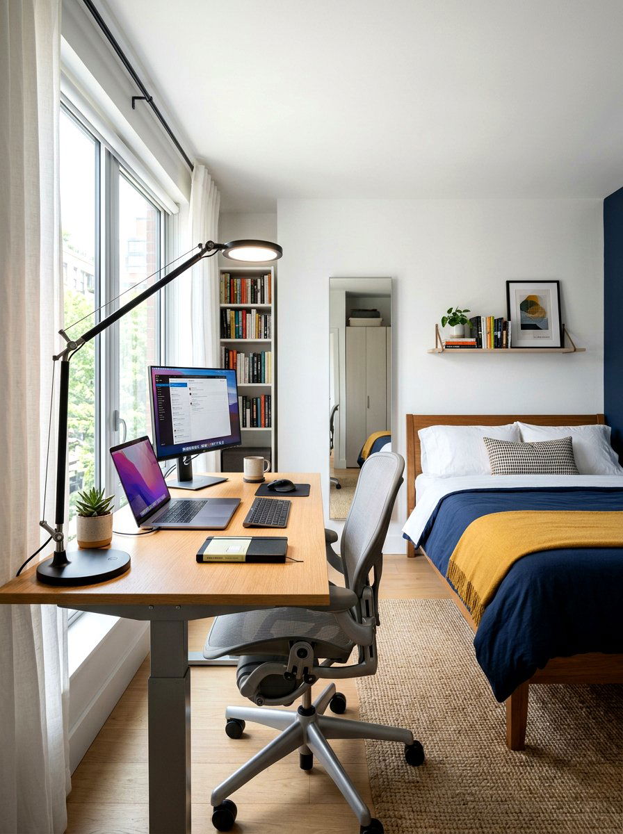 Adjustable Task Lamp - 30 bedside lighting ideas