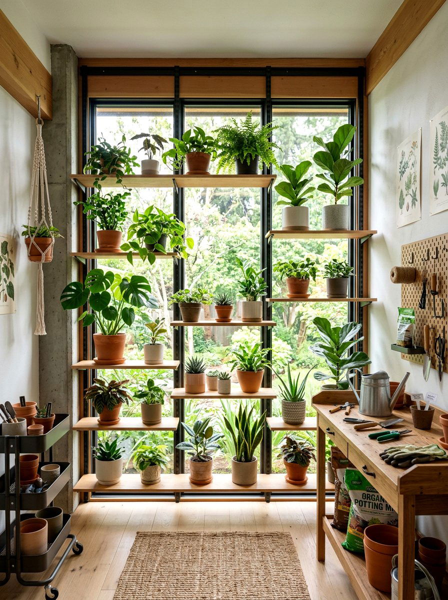 30 Plant Shelf Window Ideas for Lush Light-Filled Displays