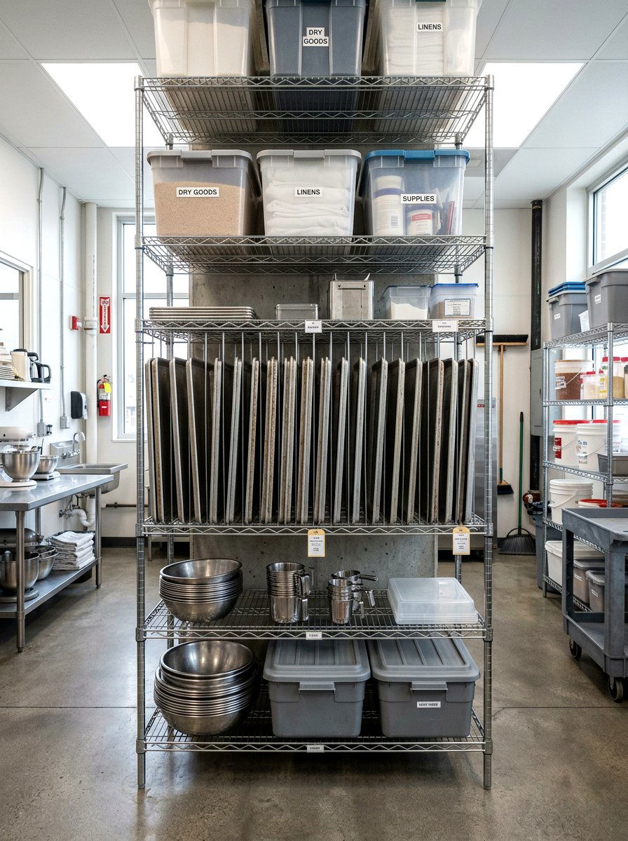 Adjustable Wire Shelving - 30 baking sheet storage ideas