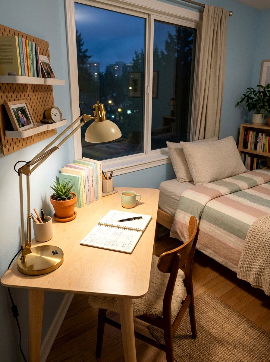 Adjustable task lamp - 30 circadian bedroom lighting ideas