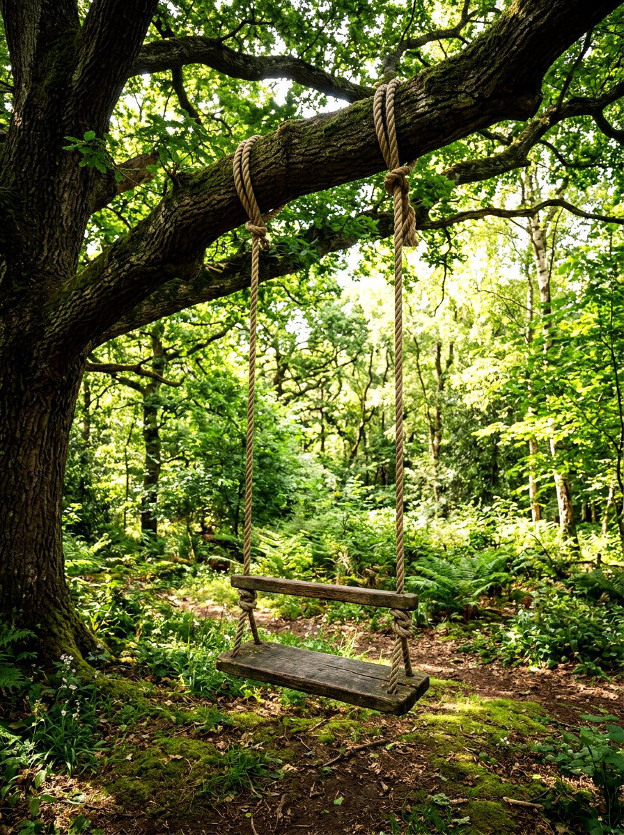 Adult Tree Swing - 30 secret garden seating ideas