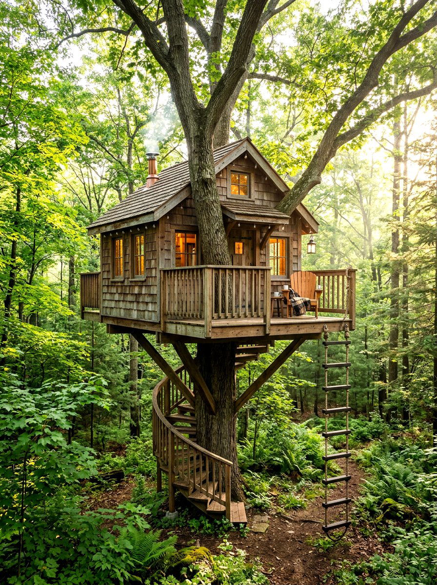 Adult Treehouse - 30 backyard reading nook ideas