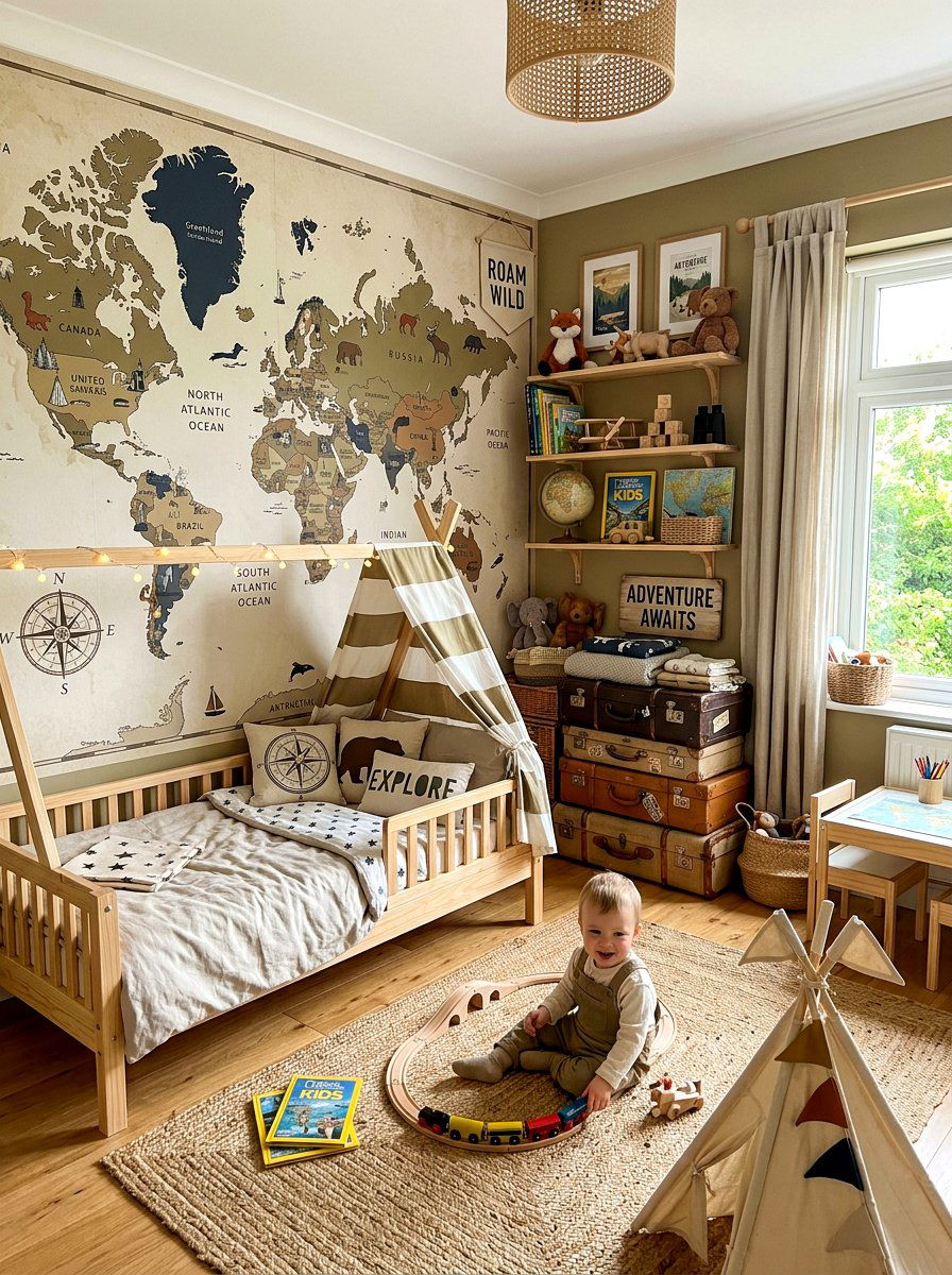 Adventure Toddler Bedroom - 30 toddler room ideas