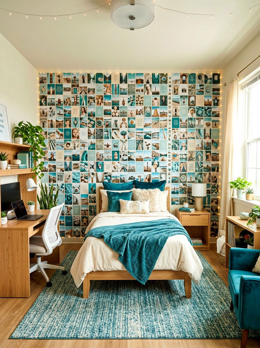 Aesthetic Photo Collage Kit - 30 dorm wall decor ideas
