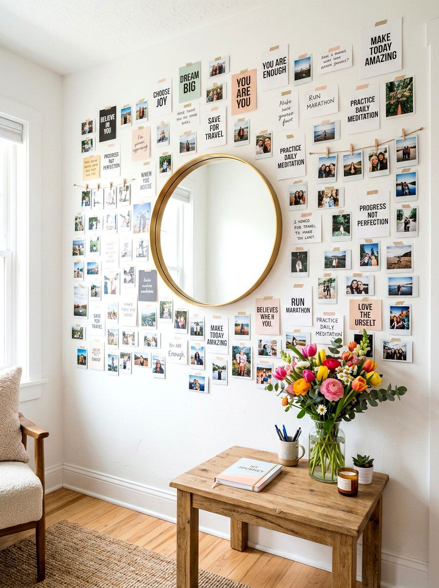 Affirmation Corner - 30 wellness nook ideas