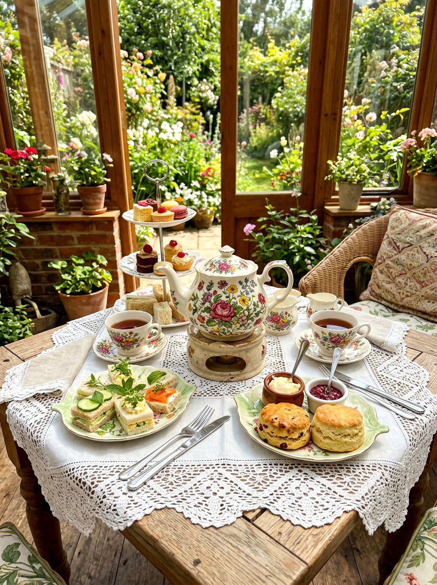 Afternoon Tea Table - 30 lettuce plate dining ideas