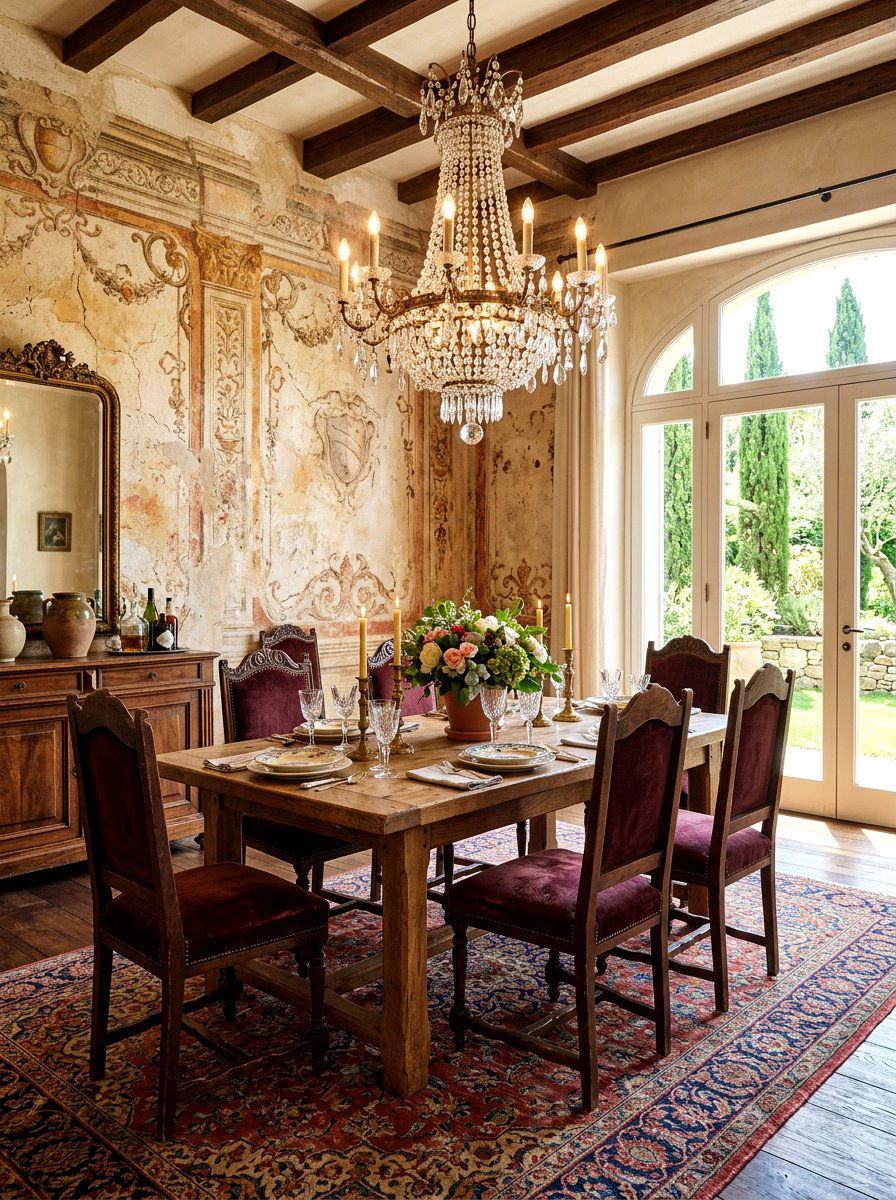 Aged Plaster Accent - 30 plaster wall ideas