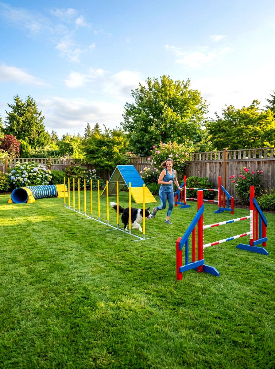 Agility Course For Dogs - 30 dog friendly backyard ideas